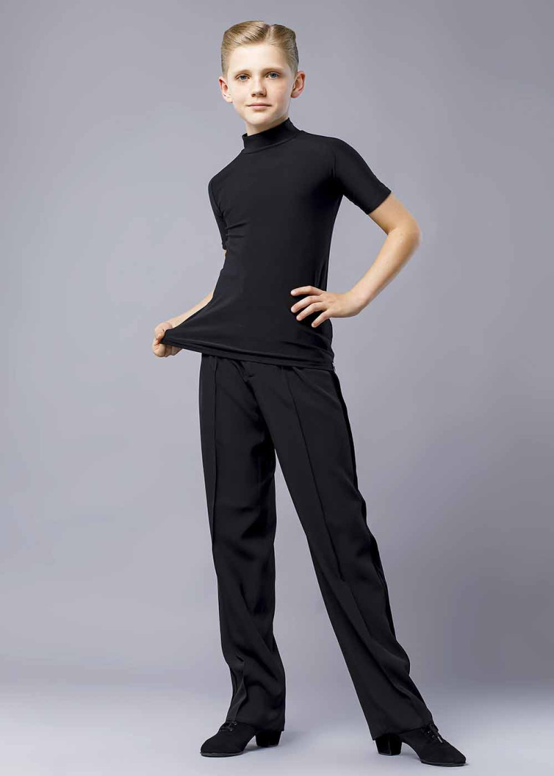 T-shirt SIDNEY 90%polyamide, 10%elastane, black, 146cm