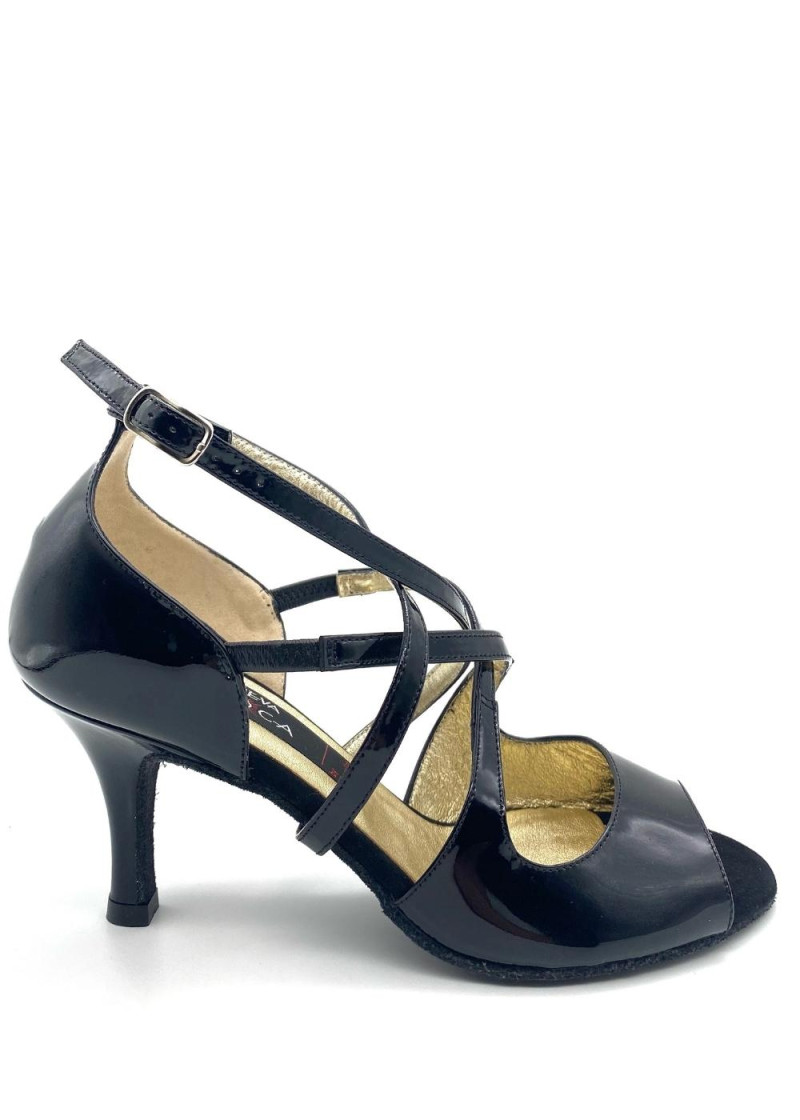 Tango shoes RIANA patent leather, black, 7 cm, 4,5