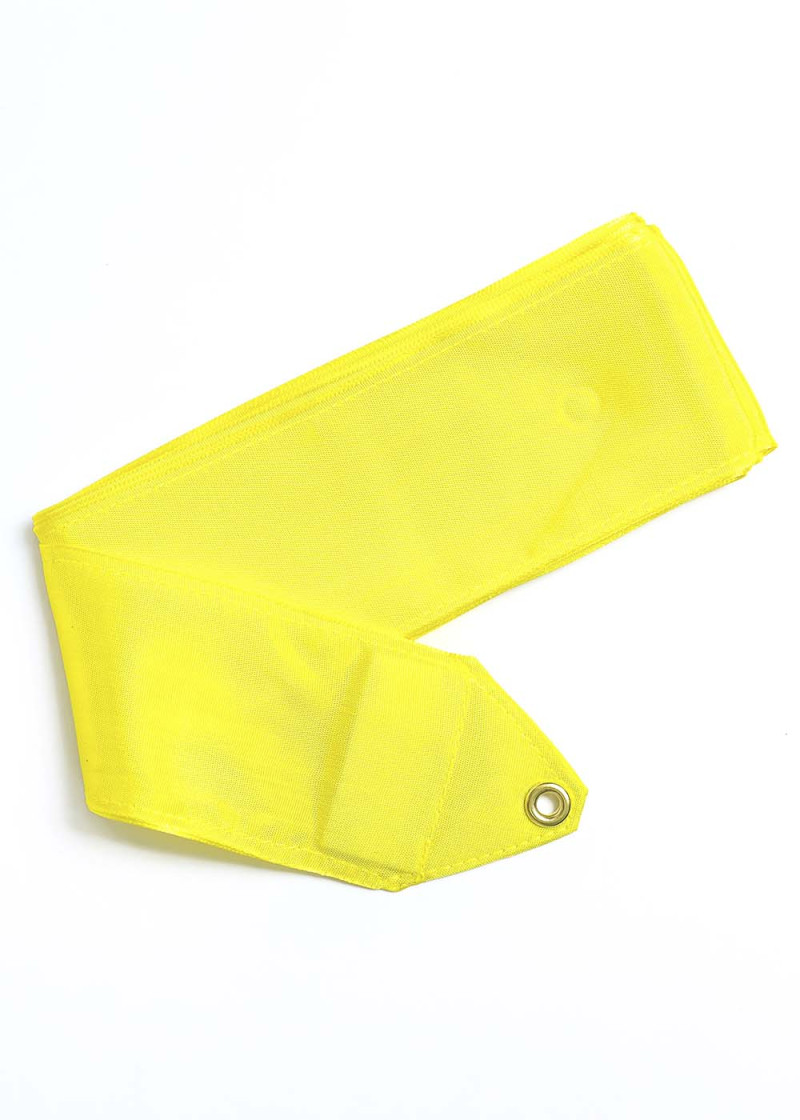 Ribbon for gymnastics SASAKI NEW FIG MJ-715, 5м rayon, Yellow (Y), 5m