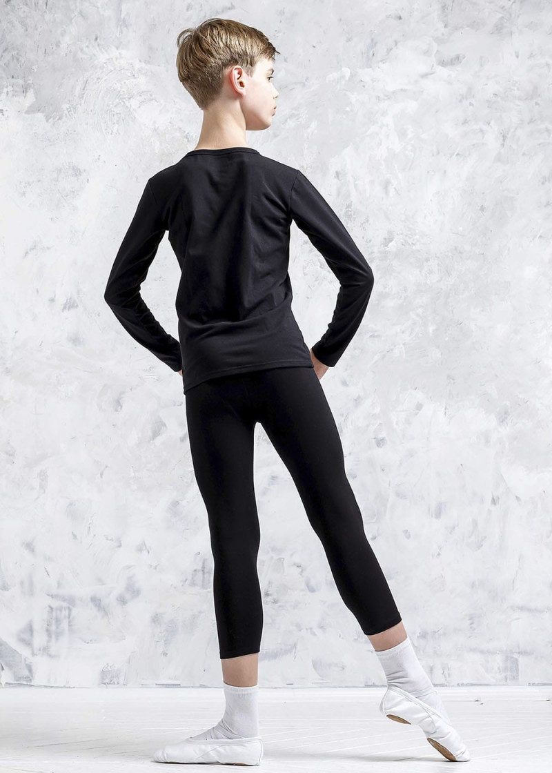 THOMAS longsleeve 90%polyamide, 10%elastane, black, 140cm