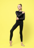 DEVOTION long sleeve by Grand Prix 90%polyamide, 10%elastane, black+black, 116cm