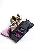 Bag for shoes JUST DANCE black+pink