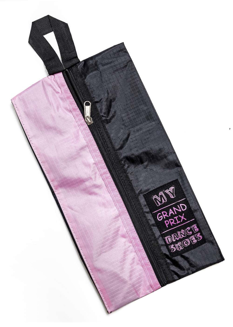 Bag for shoes JUST DANCE black+pink