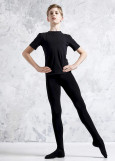 T-shirt ANDREY, short sleeve 90%cotton, 10%elastane, black, 128cm