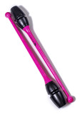 Clubs for gymnastics CHACOTT HI-GRIP plastic+rubber, Pink (143), 41cm