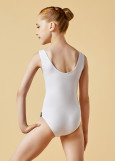 MADLEN tank leotard by Grand Prix 90%cotton, 10%elastane, white, 128cm