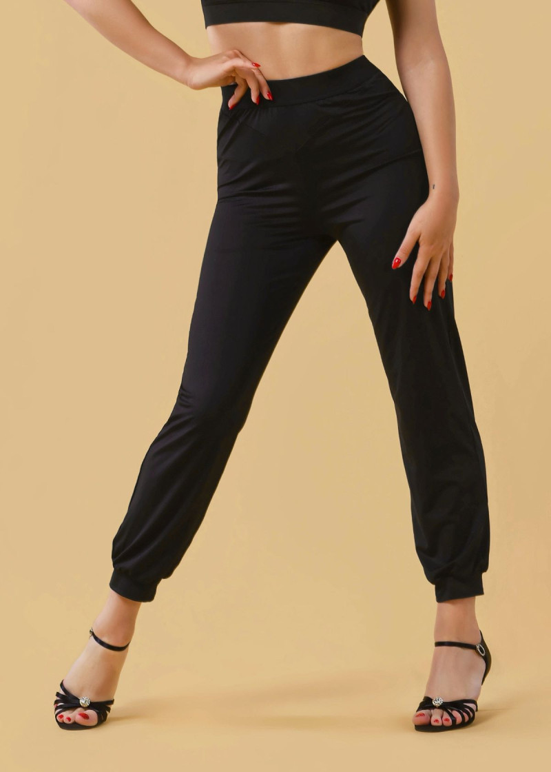 ALITA straight pants by Grand Prix polyamide micro, black, 152cm