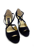 Tango Shoes Martha suede, black, 8 cm, 5,5