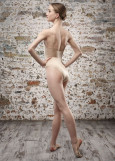 Leotard SASAKI F-250 polyester, nude, XS