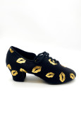 Teaching & Practice Shoes Grand Prix CAYENNA LIPS oxford textile, Gold Lips, 36