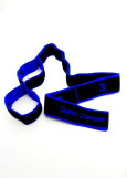 Flexistretcher 8 stitches Super Dance polyamide+rubber, black+blue, 4х90 сm