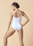 BELLA camisole leotard by Grand Prix 90%cotton, 10%elastane, white, S