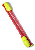 Clubs for gymnastics CHACOTT 65203 plastic+rubber, Yellow x Light Orange (350), 45.5cm