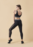 RACE leggings by Grand Prix polyamide micro, silver, 158cm