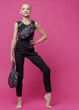 JIOVANNA Pants by Grand Prix 60%polyamide, 37%cotton, 3%elastane, black-black, 168cm(15-16 years)