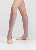 JOLIE Leg Warmers Grand Prix rayon rib knit, coral almond, 40cm