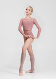 JOLIE Leg Warmers Grand Prix rayon rib knit, coral almond, 40cm