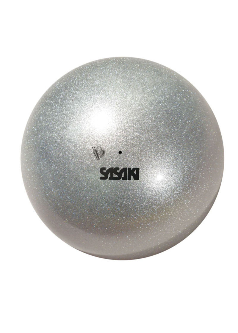 Ball for gymnastics SASAKI NEW FIG M-207M,18.5cm rubber, Silver (SI), 18.5cm, 400g