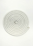 Rope for gymnastics SASAKI MJ-240, 2.5m polyester, White (W), 2.5m