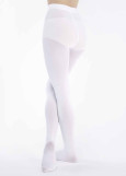 Ultra Soft Footed tights nylon+spandex, white, 2