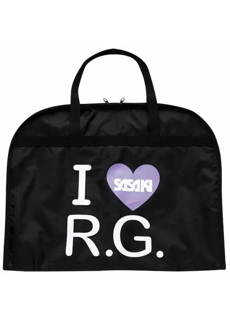 Leotard Case I love R.G. polyester, Black x White (BxW)