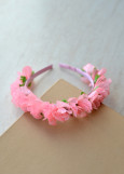 Headband Flower wreath light pink