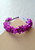 Headband Flower wreath lilac