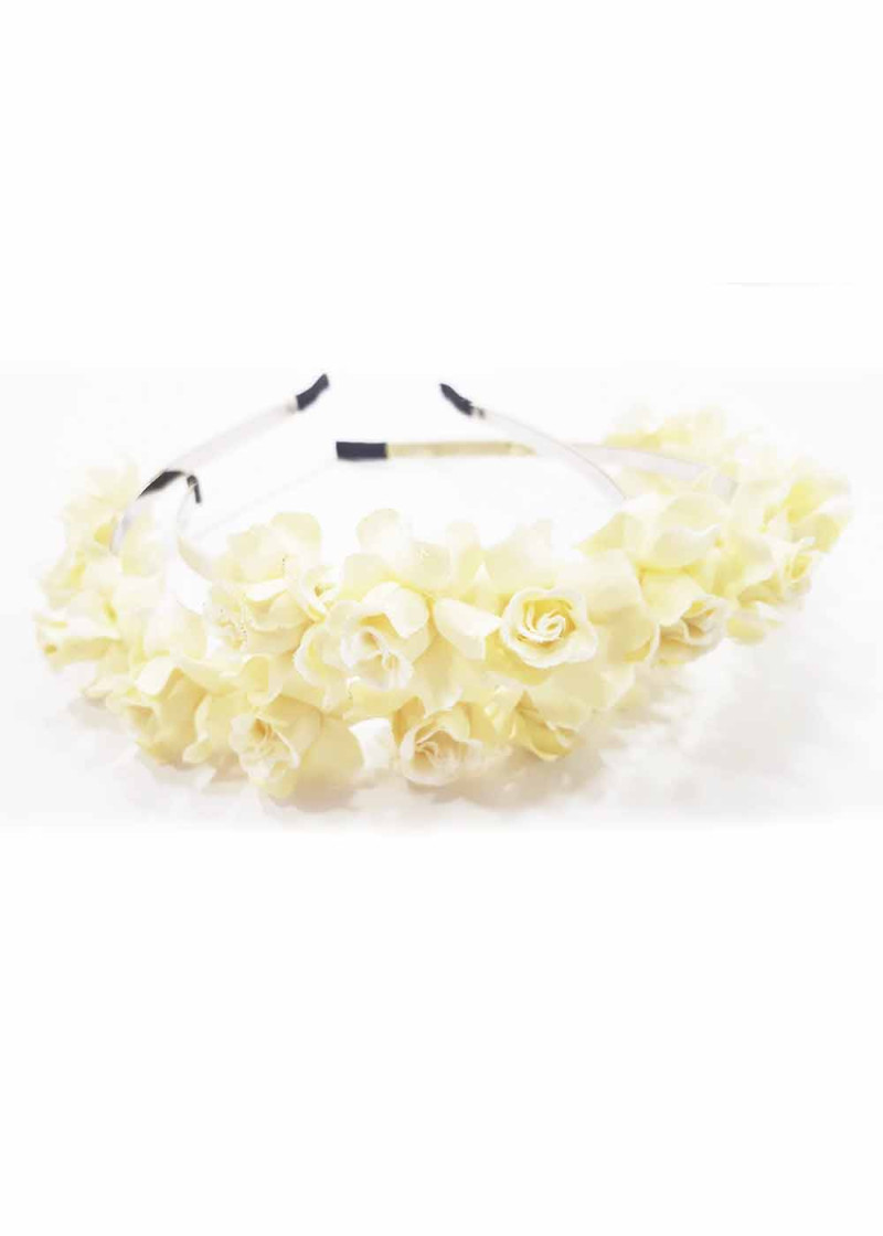 Headband GLORY milky-white