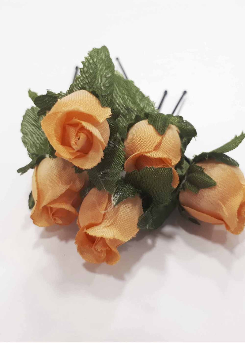 Hairpin with rose peach