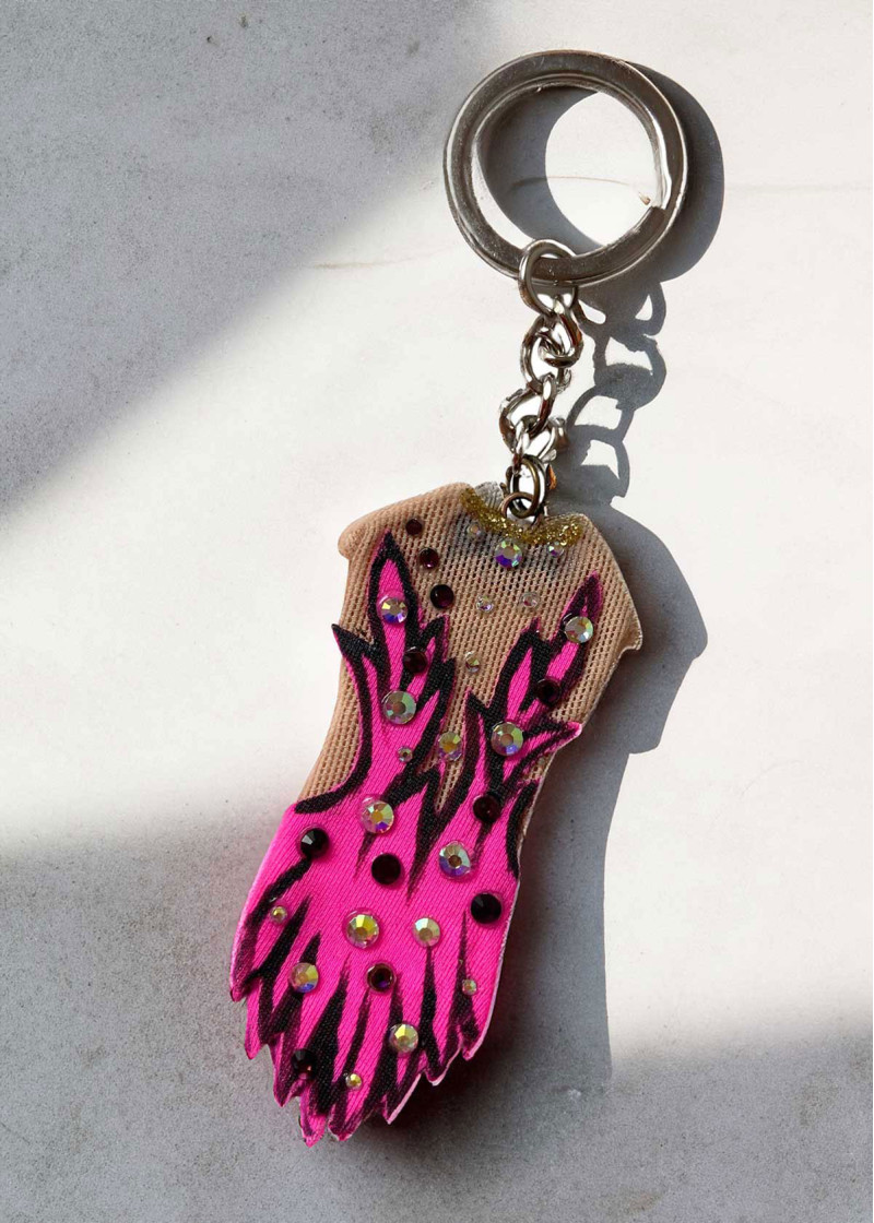 Key ring RG leotard pink