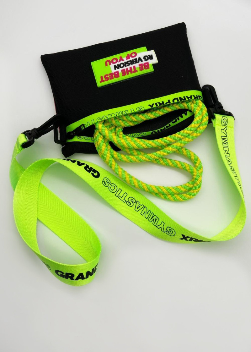 Rope case by Grand Prix black+lime green