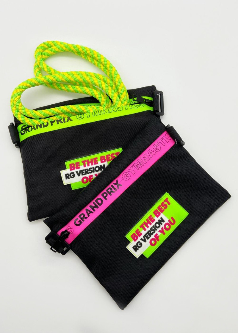 Rope case by Grand Prix black+lime green