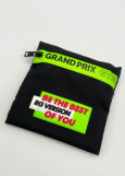 Half shoes case by Grand Prix black+lime green