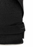 Back pillow for stretching foam rubber+velur, black+black