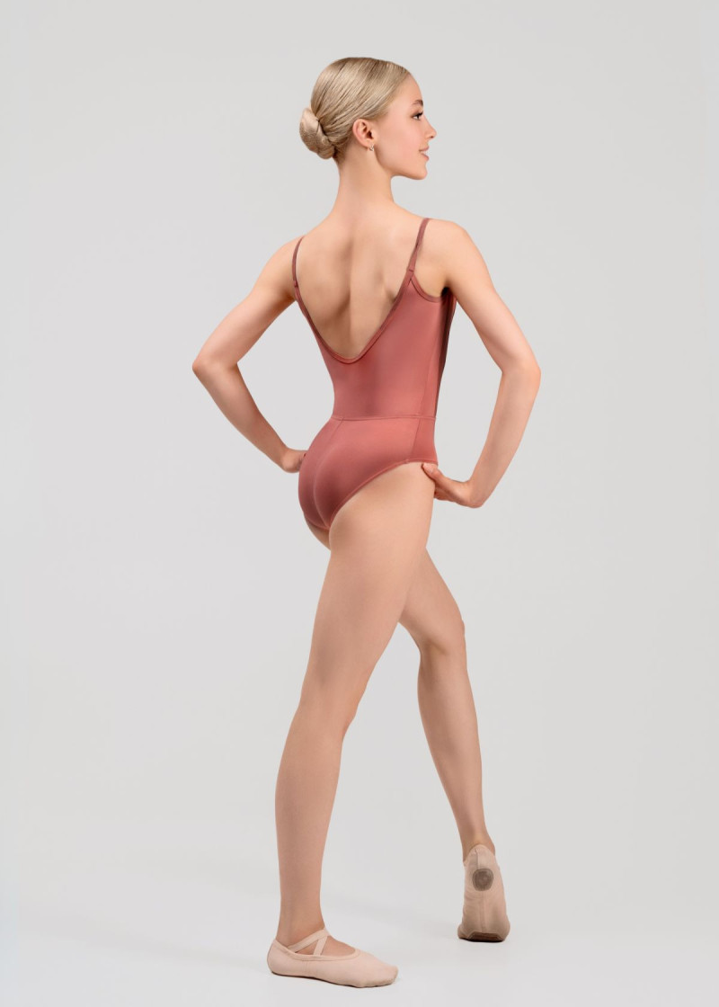 LILIANE camisole leotard by Grand Prix polyamide micro, dusty rose, M