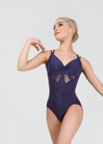 BELINDA camisole leotard by Grand Prix nylon+spandex, deep cobalt, L