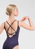 BELINDA camisole leotard by Grand Prix nylon+spandex, deep cobalt, L