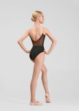BRIALLINE camisole leotard by Grand Prix nylon+spandex, black, S
