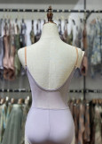 BRIALLINE camisole leotard by Grand Prix nylon+spandex, iris, M