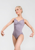 BRUNA camisole leotard by Grand Prix nylon+spandex, iris, L
