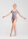 BRUNA camisole leotard by Grand Prix nylon+spandex, iris, L