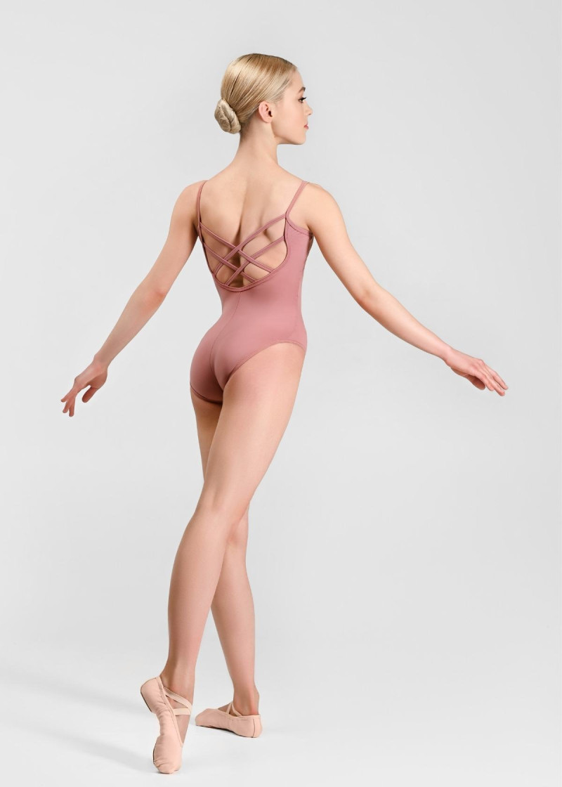 BRUNA camisole leotard by Grand Prix nylon+spandex, nostalgia rose, XS