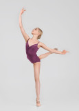 BRUNA camisole leotard by Grand Prix nylon+spandex, plum perfect, XS