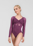 MIRALI top by Grand Prix mesh, plum perfect, M