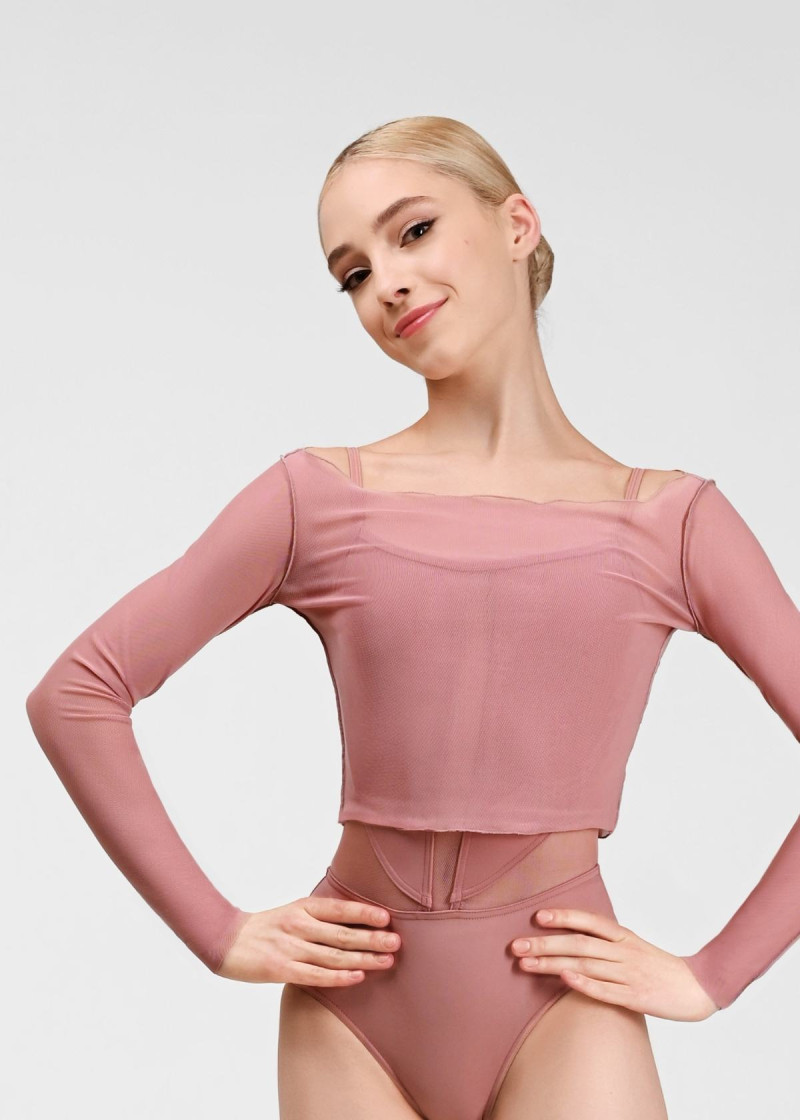 MIRALI top by Grand Prix mesh, nostalgia rose, XS