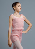 Short unitard Grand Prix ASYA wool mixture, light pink, S