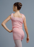 Short unitard Grand Prix ASYA wool mixture, light pink, S