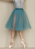 Chopin Tutu JULIET, 2 layers tulle, green lake, M