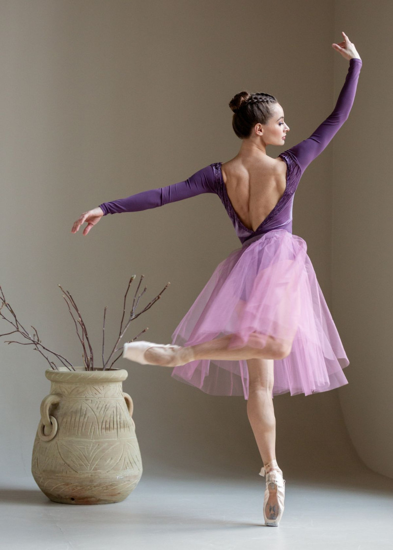 JULIET - Юбка шопен.(2слоя) тюль, vintage violet, S