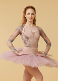 BAJADERKA tutu by Grand Prix , 7 layers tulle, coral almond, XS-S
